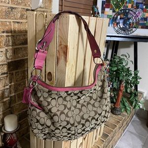 Coach Signature Hobo Braided Strap